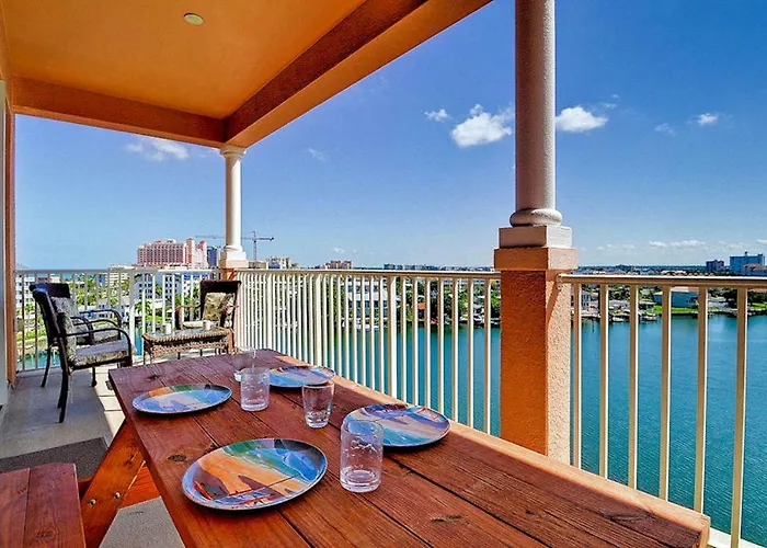 Apartment Luxury 5 Star Waterfront 3 Bdr 2 Bath Pool Hot-tub Panoramic Gulf And Intracoastal Waterway Views